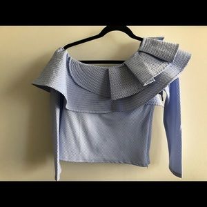 BRAND NEW! One shoulder ruffle top